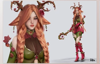 Download Unity Asset - Dryad Girl Fawnia <span class='badge badge-warning'>v1.0</span>