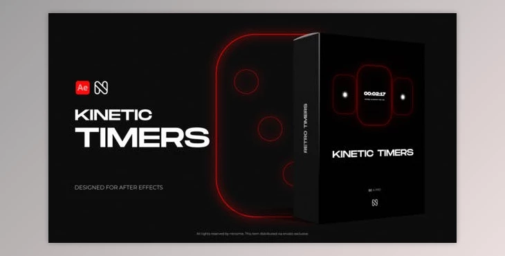 Download Kinetic Timers (Videohive 51081434) - AE Project