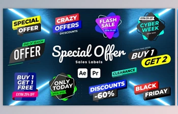 Download Special <span class='badge badge-warning'>Offer</span> Sale labels (Videohive 51169430) - AE Project