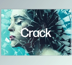 Download Cracked Glass Photo Effect - 92031708