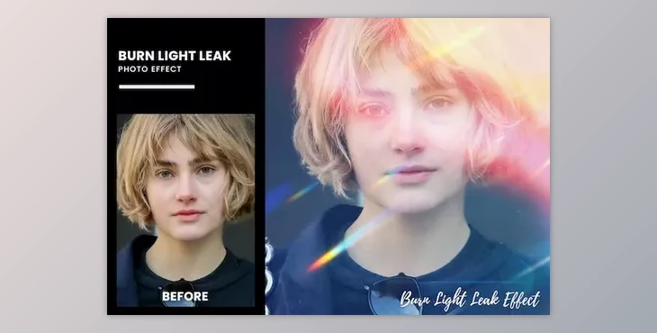 Download Burn Light Leak Photo Effect - TEA9XUW
