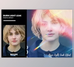 Download Burn Light Leak Photo Effect - TEA9XUW