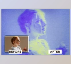 Download Old Film Purple Line Photo Effect - 62M8RUA