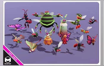 Download Unity Asset - <span class='badge badge-warning'>Monsters</span> Ultimate Pack 07 Cute Series v1.0