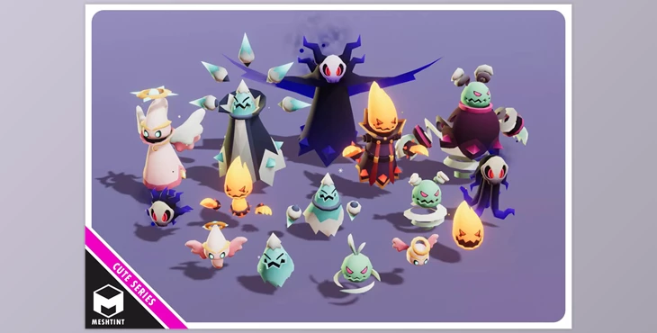 Download Unity Asset - Monsters Ultimate Pack 06 Cute Series v1.0