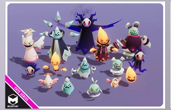Download Unity Asset - <span class='badge badge-warning'>Monsters</span> Ultimate Pack 06 Cute Series v1.0