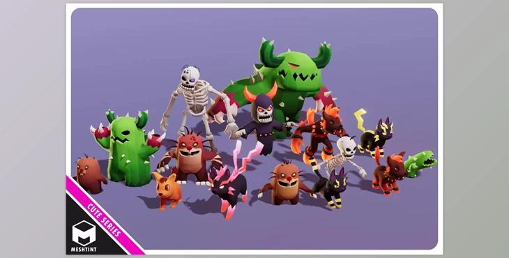 Download Unity Asset - Monsters Ultimate Pack 03 Cute Series v1.0