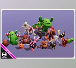 Download Unity Asset - Monsters Ultimate Pack 03 Cute Series v1.0