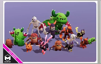 Download Unity Asset - <span class='badge badge-warning'>Monsters</span> Ultimate Pack 03 Cute Series v1.0