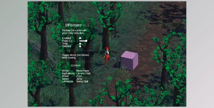 Download Unity Asset - UPixelator - Pixelize 3d Scenes