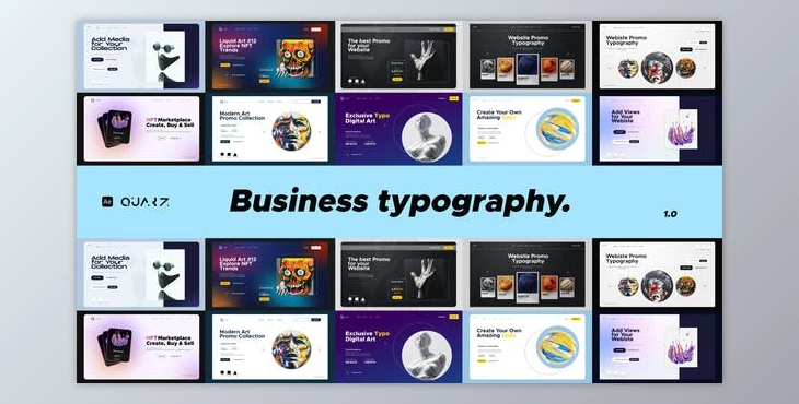 Download Website Promo Typography (Videohive 51026830) - AE Project