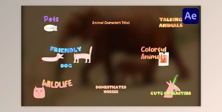 Download Animal Characters Titles for After Effects (Videohive 51061491) - AE Project