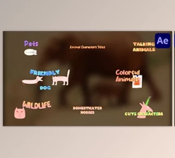 Download Animal Characters Titles for After Effects (Videohive 51061491) - AE Project