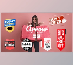 Download Arrow Sale Labels (Videohive 51042937) - AE Project