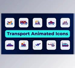 Download Transport Animated Icons (Videohive 51062439) - AE Project
