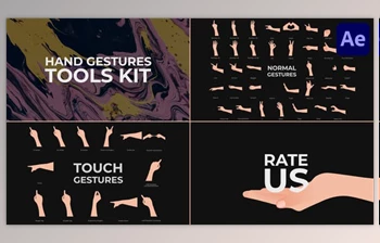 Download Hand Gestures Tools <span class='badge badge-warning'>Kit</span> for After Effects (Videohive 51057917) - AE Project