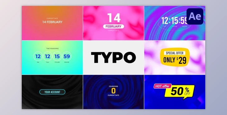 Download TYPO for After Effects (Videohive 51058338) - AE Project
