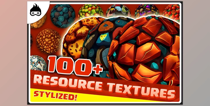 Download Unity Asset - 100+ Stylized Resource Textures – Leather, Fur, Bones, Coins & More v1.1.0