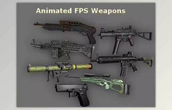 Download Unity Asset - Animated FPS <span class='badge badge-warning'>Weapons</span> Pack (Part 1) v1.2.3