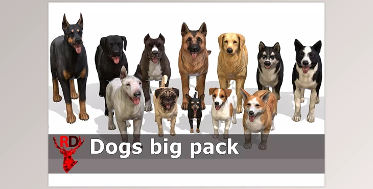 Download Unity Asset - Dogs big pack v1.0