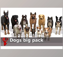 Download Unity Asset - Dogs big pack v1.0