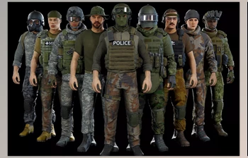 Download Unity Asset - Modular military character <span class='badge badge-warning'>2</span> v1.4