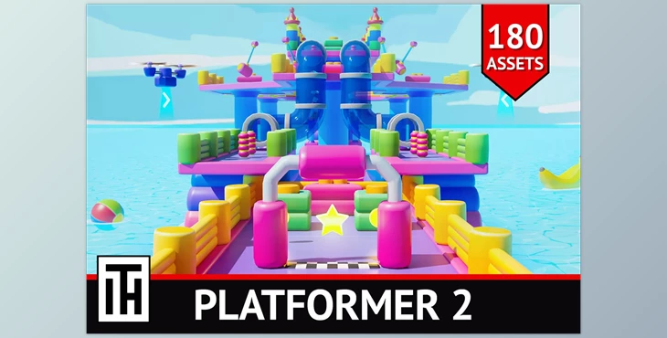 Download Unity Asset - Platformer 2 – Low Poly v1.0