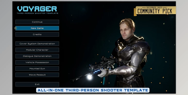 Download Unreal engine - Voyager Third Person Shooter Template V2 For UE 4.27+
