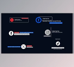 Download Social Media Lower Thirds (Videohive 51053107) - AE Project