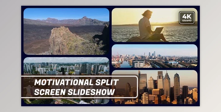 Download Multiscreen Motivational Slideshow | Split Screen Opener (Videohive 51097809) - AE Project