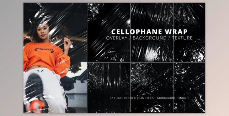 Download 12 Cellophane Wrap Overlay Texture - FBA2GL9