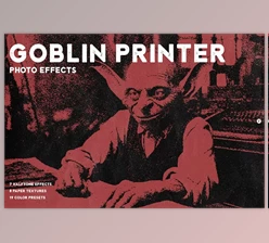 Download Goblin Printer - Halftone Effects - 92049165