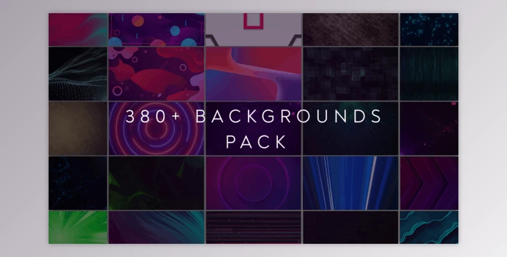 Download 380+ Backgrounds Pack (Videohive 51085181) - AE Project