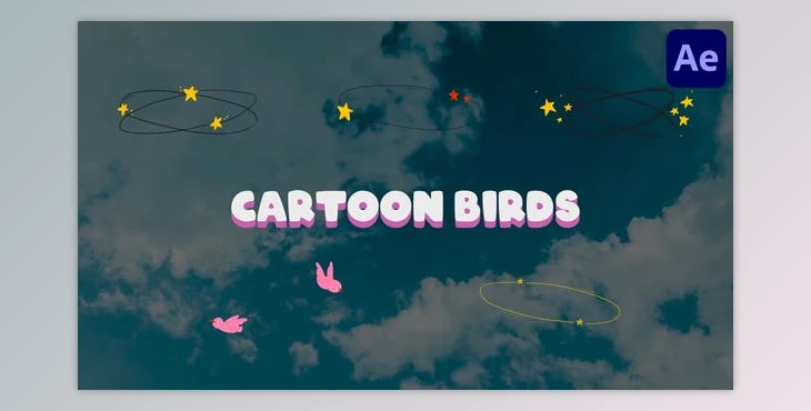 Download Circling Cartoon Birds for After Effects (Videohive 50863753) - AE Project