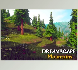 Download Unity asset - Dreamscape Nature Mountains – Stylized Open World Environment v1.0