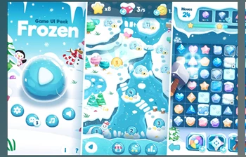 Download Unity asset - Frozen GUI <span class='badge badge-warning'>Pack</span> v1.8