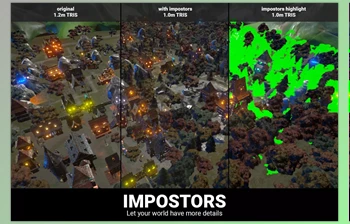 Download Unity asset - <span class='badge badge-warning'>Impostors</span> – Runtime Optimization v2.0.1