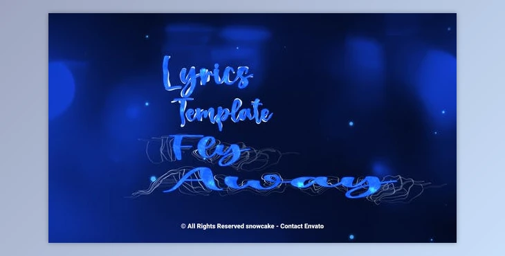 Download Lyrics Template Fly Away (Videohive 51210026) - AE Project