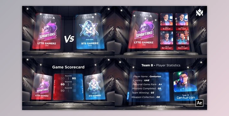 Download E-Sports Games Graphics Pack (Videohive 50517455) - AE Project