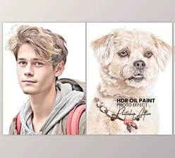 Download HDR Oil Paint Photoshop Action - 92160620