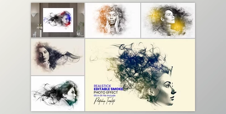 Download Smoke Photo Effect - 91887711