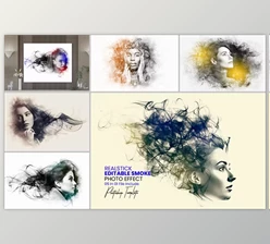 Download Smoke Photo Effect - 91887711