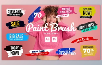 Download Paint <span class='badge badge-warning'>Brush</span> Sale Labels (Videohive 51245912) - AE Project