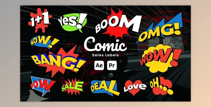 Download Cartoon Sale Label (Videohive 51223142) - AE Project