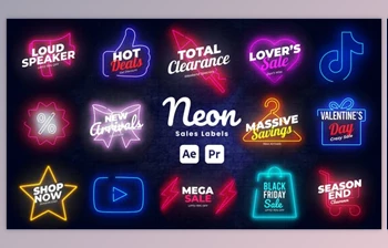 Download Neon Sale <span class='badge badge-warning'>Labels</span> (Videohive 51198950) - AE Project