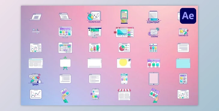 Download Interfaces And Screens for After Effects (Videohive 51207390) - AE Project