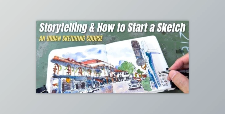 Download Urban Sketching: Storytelling and How to Start a Sketch