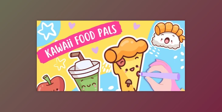 Download Yummy Yums: Let’s Draw Cute Kawaii Food Pals Stickers | Procreate