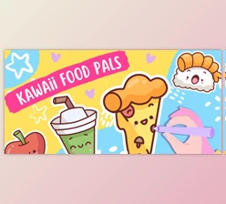 Download Yummy Yums: Let’s Draw Cute Kawaii Food Pals Stickers | Procreate