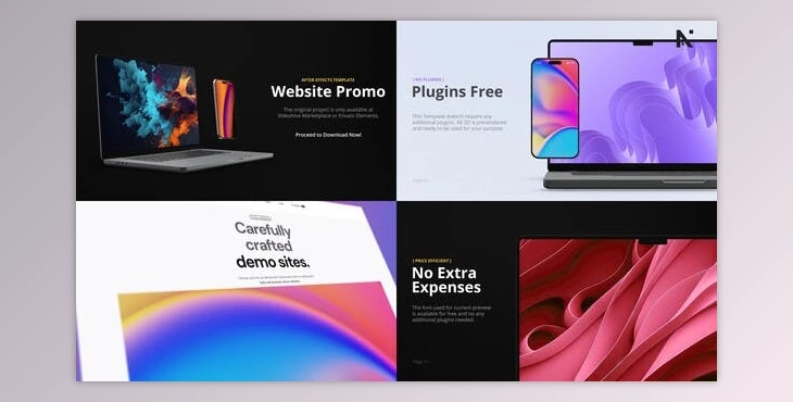 Download Animated Website | App Promo Mockup (Videohive 51141641) - AE Project